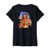 Womens Randy Savage_001_Back Printed V-Neck T-Shirt