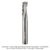 Ultra-Shear Phenolic Chip Breaker Router Bit, Super-C Solid Carbide, 3-Flute,