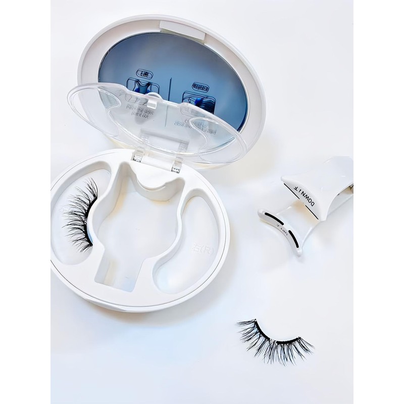 LUMERIS Soft Magnetic False Eyelashes, Natural, 3D Volume Eyelash, Includes