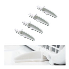 EMALPE Replacement for Lasko Box Fan Feet, Anti-tip Foot Set Accessory, Set of 4 Pcs (White)