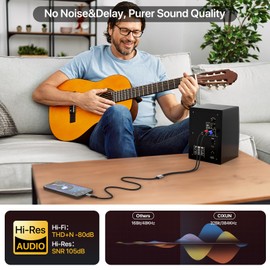 CIXUN USB C to Dual XLR Male Audio Cable, 32Bit/384Khz Male XLR to USB C Cable Output Stereo Cord, Type USB to XLR Adapter for Speaker Power Amplifier, Mixer Console (1M/ 3.3FT)