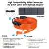 Solar Connector to DC 8mm Adapter Cable 5FT, 12AWG +