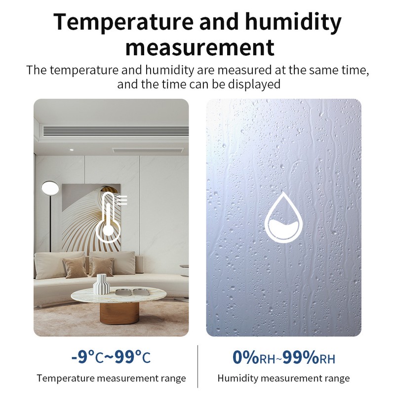 WiFi Temperature Humidity Monitor Smart Temperature & Humidity Sensor Meter