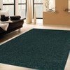 Ambiant Pet Friendly Solid Color Area Rug Forest Green, 1.5'