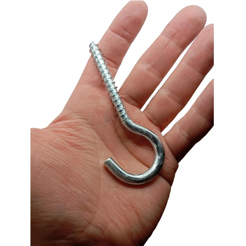 LLB 4 inch Screw-in Hooks Large Heavy Duty Cup Hooks