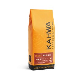 Kahwa Coffee Sirocco Medium Dark Roast House Blend, Whole Bean Coffee, 1 lb Bag