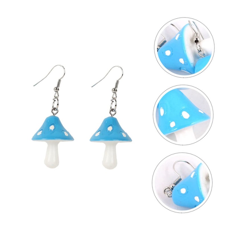 COLLBATH Fashionable Mushroom Ear Pendants Women's Earrings Stylish and Creative