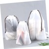 PACKOVE 18pcs Multi-use Drawstring Bags Storage Pouches for Travel Gym