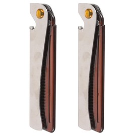 Healeved Dual Purpose Comb Portable Folding Stainless Steel Beard Brush Bottle Opener for Men's Grooming