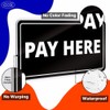 GEEKBEAR Pay Here Sign Hanging from Ceiling - 12 x