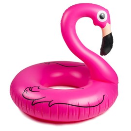 NODC Float Ring, Diameter 47.2 inches (120 cm), For Adults, Cute Flamingo Float, Pink, Extraordinary