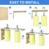 uxcell 2Set Slide Gate Guide Roller, 1-9/16" Nylon Rollers Gate