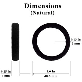 AwEx Super-Elastic,Black Hair Ties,36 PCS,Small Hair Scrunchies,Cotton Scrunchie Holder,Ponytail Holder