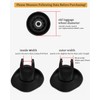 Luggage Replacement Wheels - 50 x 18mm, 8pcs Black Rubber
