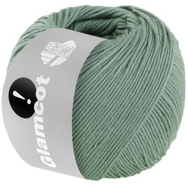 LANA GROSSA Glamcot Delicate, Shiny, Multifilament Cotton/Viscose Blend, Hand Knitting Yarn Made of 60% Lyocell (Tencel TM) and 40% Cotton, 50 g Wool for Knitting & Crocheting, 155 m Yarn FB 15