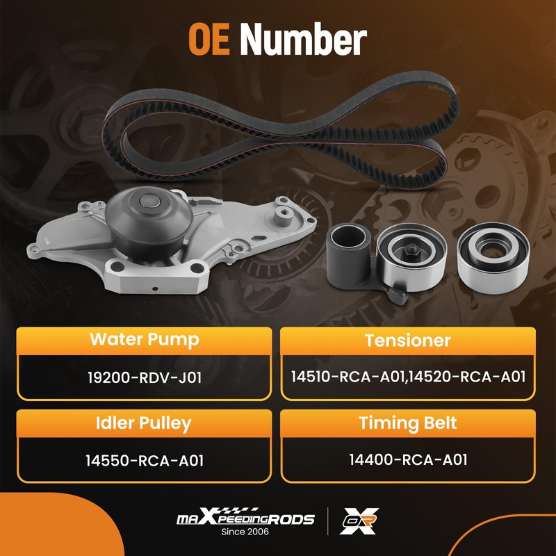 maXpeedingrods Timing Belt Kit with Water Pump for Acura MDX