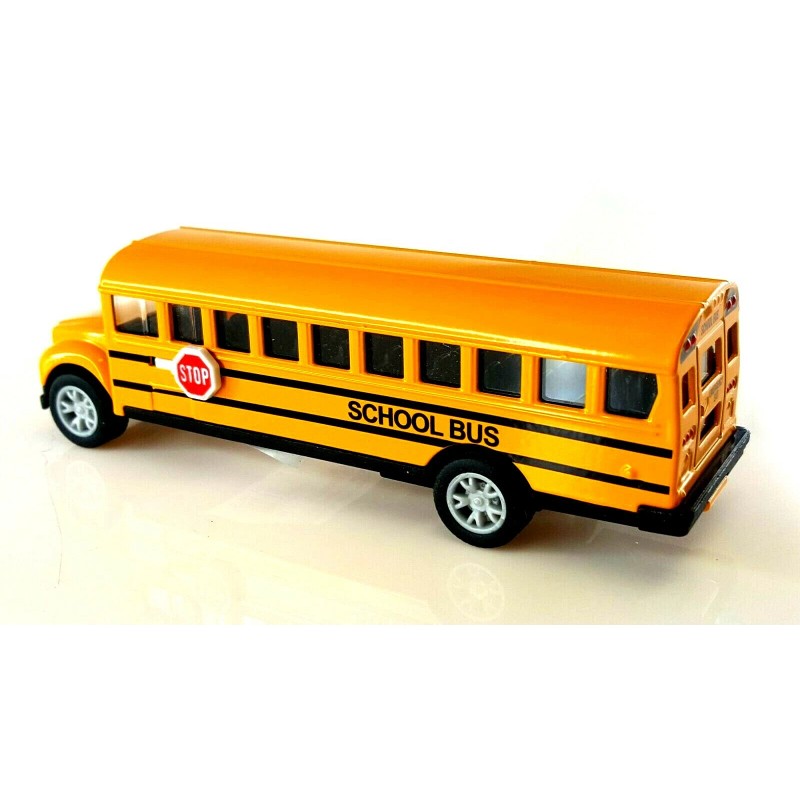 School Bus 5 inch Yellow school bus Die cast pull