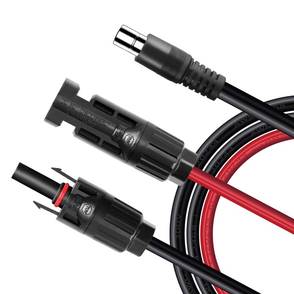 ZkeeShop Solar Plug to DC8020, DC8 mm to Solar Charging