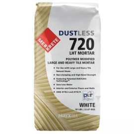 Merkrete 720 Dustless LHT Mortar - White, 50 lb.