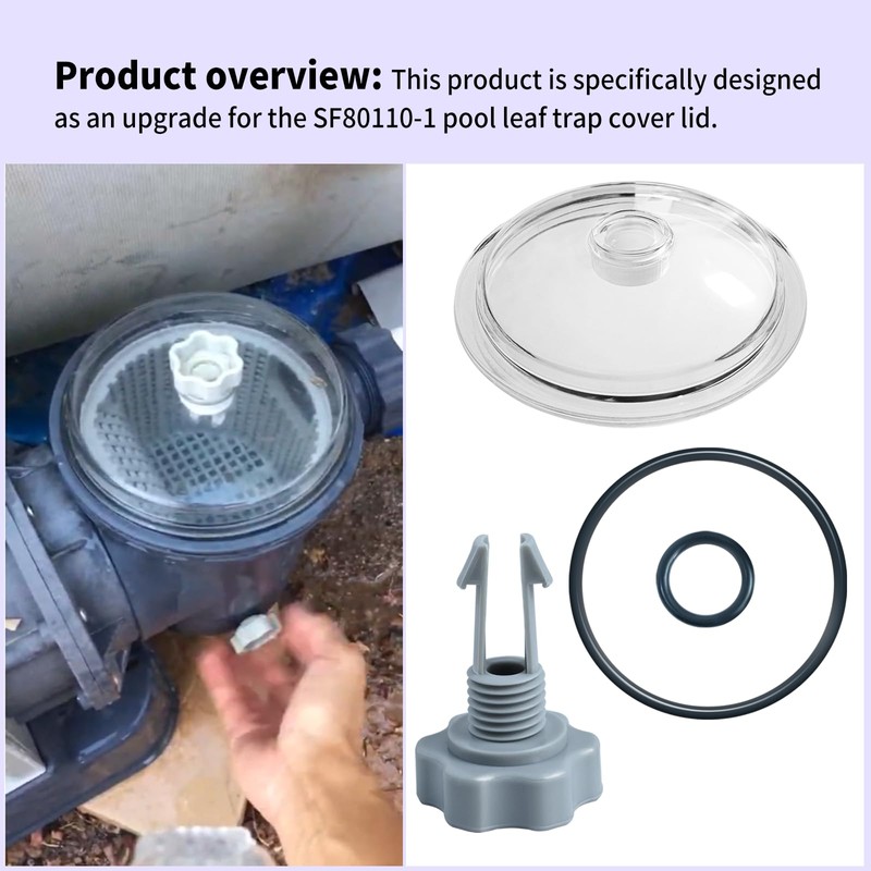 SF80110-1 Leaf Trap Cover Lid 5 inch Have O-Ring &