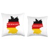 Map Of Germany Derman Throw Pillow