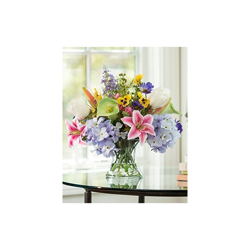 Petals Calla Lily, Tulip & Lily Silk Centerpiece