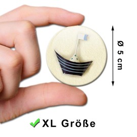 Fridge Magnets Maritime Decoration Blue Set of 6 Decorative Gift Set Magnets Beach Sea Funny for Women Girlfriend Strong Large 50 mm Round