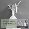 Angle Simple Folding Coat Towel Hook, Metal Robe Hook, Bathroom