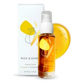 Rice & Shine aceite facial hidratante | día y noche todo tipo de piel