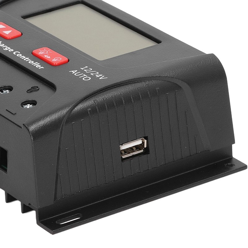 Solar Charge Discharge Controller LCD Display 3 Stage PWM Solar