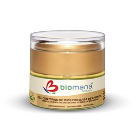 Biomaná Gel Baba de Caracol, para Contorno de Ojos y Labios, 30 g.
