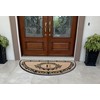 A1 Home Collections Natural Coir & Rubber 36x72 Inches Hand