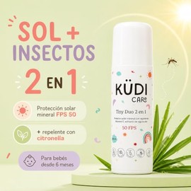 Protector Solar Mineral para Bebs y Nios con Repelente Natural Citronella 2 en 1 Roll On Bloqueador contra UVA UVB Pediatrico FPS 50 Infantil Cuidado 