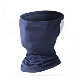 Earloop Cooling Fabric Summer Mask Scarf Printable Type D Light Teal 5ea