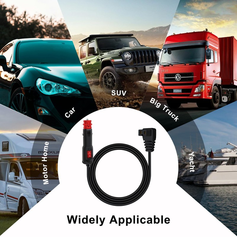 HuaLiSiJi Car Cool Box Cable with Switch 12 V 24