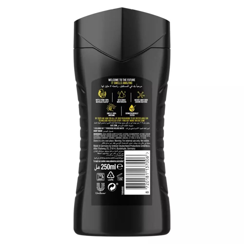 AXE 액스 샤워 젤 8.45온스(250ml) 다크 유혹 3팩 Axe Shower