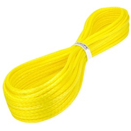 Kanirope® Dyneema Rope PRO 3 mm 20 m Yellow 12-Way Braided SK78 Stretched Coated