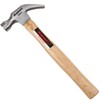Stalwart 16 oz Claw Hammer - Basic Hand Tool for DIY & Woodworking with natural wood Anti-Vibration Handle & Drop Forged Head (Set of 5)