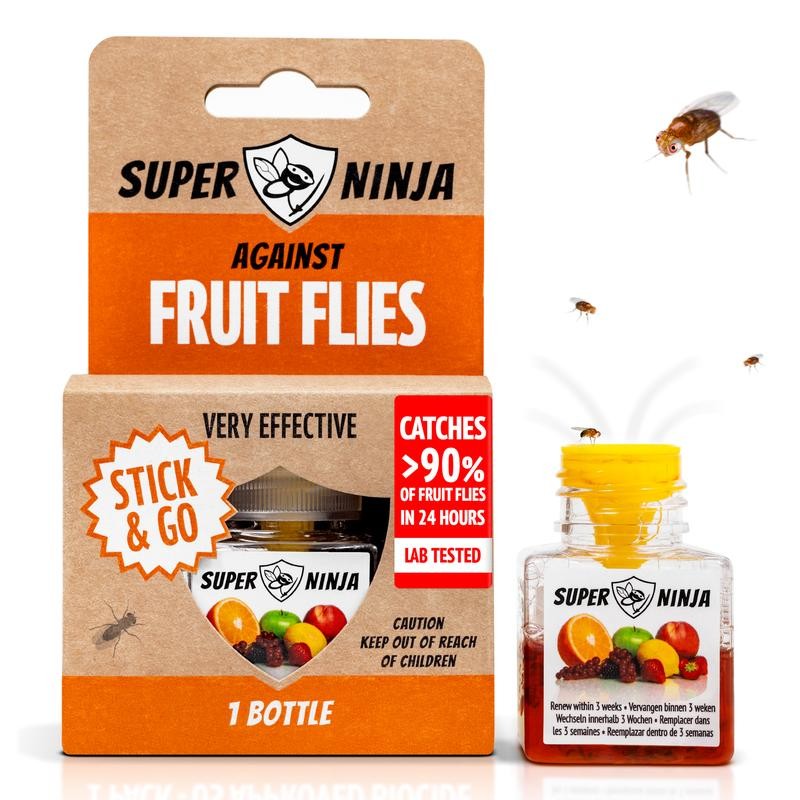 Super Ninja Fruit Fly Trap - Highly Effective Indoor Traps