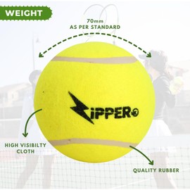 ZIPPER UK High Visibility Tennis Balls, Durable All Court Tennis Training Balls for Practice and Match Play, Pack of 3 or 12 (Pack of 12)