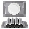 ISIYINER Place Mats, Set of 6, Non-Slip, Washable, PVC, Tear-Resistant,