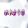 Cozy knit barcode nail - Stiletto / 포근 니트 바코드네일