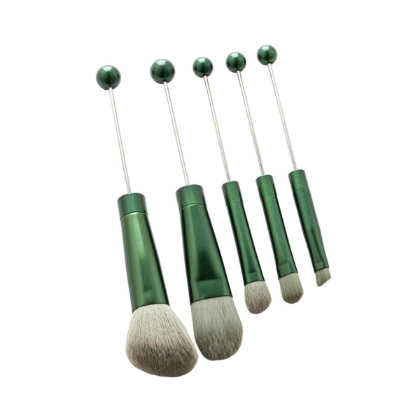 perfeclan 5x Beadable Makeup Brushes, Make up Brush Tool Kits,