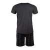 HEYO Men's Short Cotton Pyjamas 2-Piece Set Shorts T-Shirt, dark