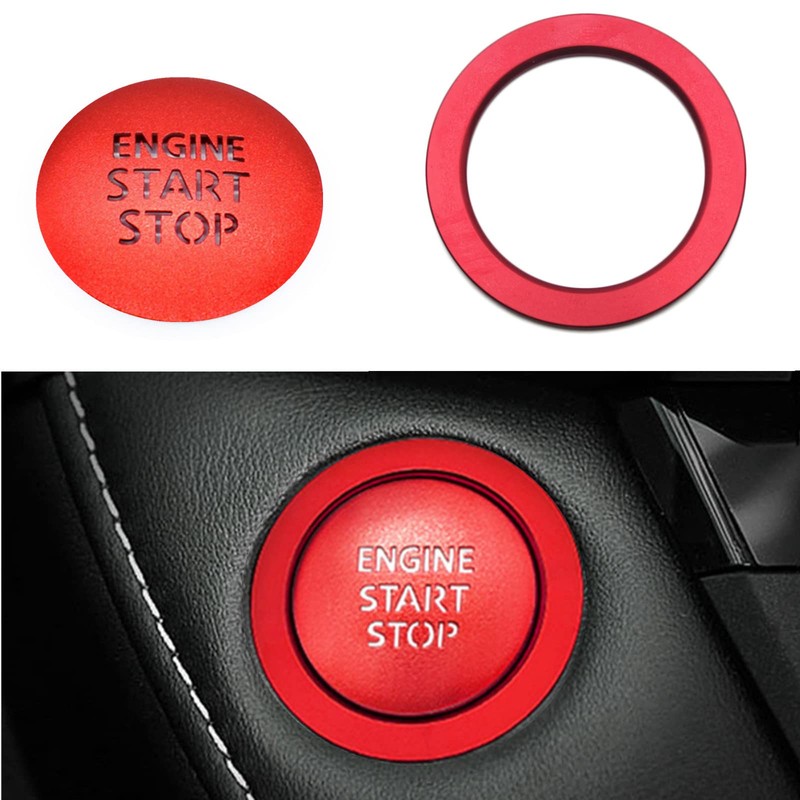 Engine Push Start Stop Button Cover Trim for Toyota Tacoma,