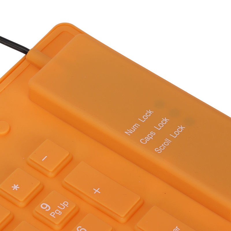 Foldable Silicone Keyboard 108 Keys Silicone Foldable USB Wired Waterproof