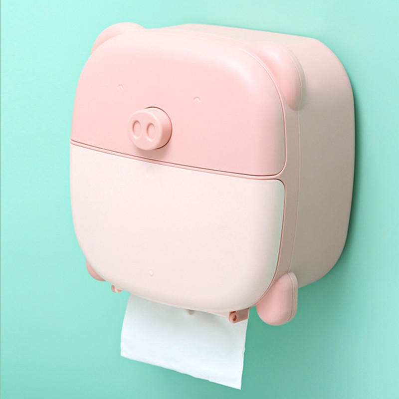 Wall Mounted Tissue Box Cartoon Large Space Cute Lovely Tissue