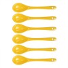 Albedel Yellow 6 pcs Porcelain Egg Spoons Ceramic Spoons 4.7