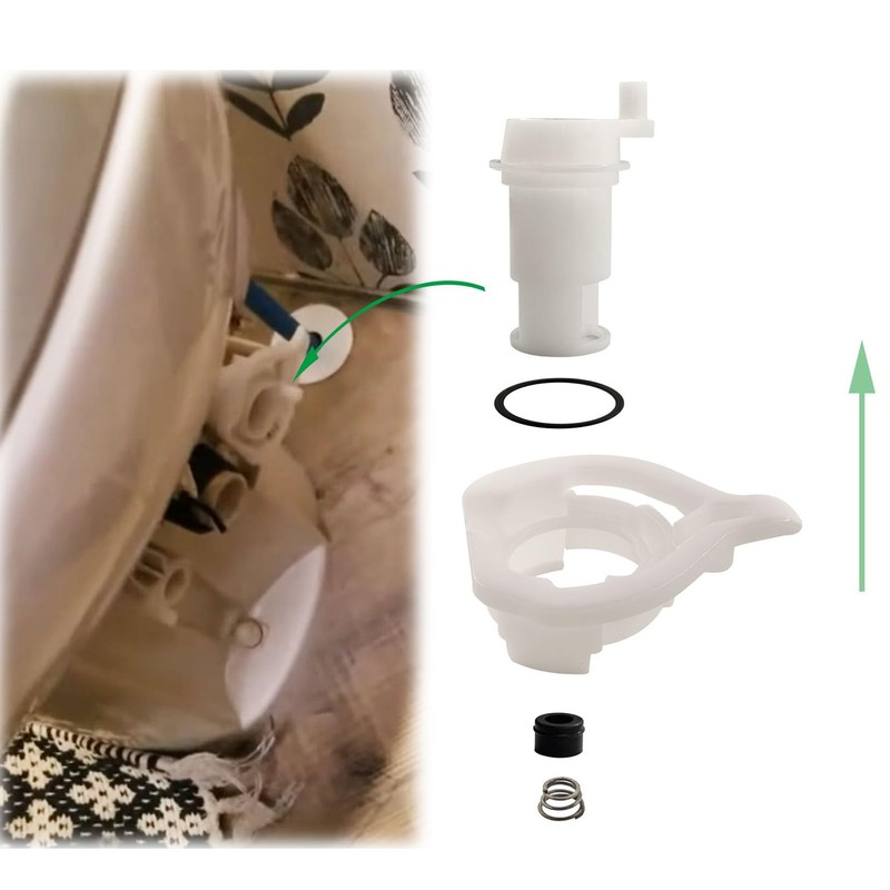 Dicsley 42049 RV Toilet Flush Water Valve Replacement Kit, for