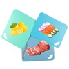 Plastic Flexible Cutting Mats for Kitchen, 3pcs Color Coded Chopping